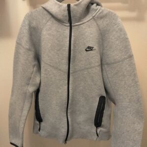 Men's Nike Tech fleece gray Zip-Up Hoodie sz Large.
